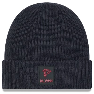 Atlanta Falcons New Era Charcoal 2025 Sideline Cold Weather Cuffed Knit Hat