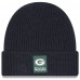 Green Bay Packers New Era Charcoal 2025 Sideline Cold Weather Cuffed Knit Hat