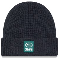 New York Jets New Era Charcoal 2025 Sideline Cold Weather Cuffed Knit Hat