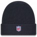 New York Jets New Era Charcoal 2025 Sideline Cold Weather Cuffed Knit Hat