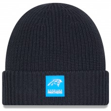 Carolina Panthers New Era Charcoal 2025 Sideline Cold Weather Cuffed Knit Hat