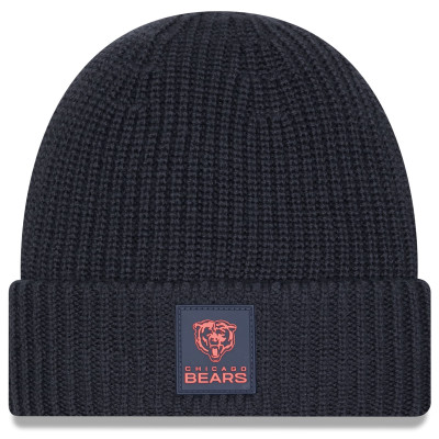 Chicago Bears New Era Charcoal 2025 Sideline Cold Weather Cuffed Knit Hat