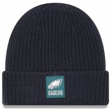 Philadelphia Eagles New Era Charcoal 2025 Sideline Cold Weather Cuffed Knit Hat