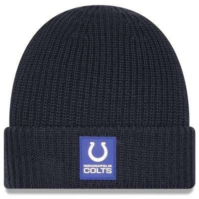 Indianapolis Colts New Era Charcoal 2025 Sideline Cold Weather Cuffed Knit Hat