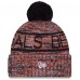 Шапка с помпоном Cincinnati Bengals New Era Orange 2025 Sideline Cold Weather
