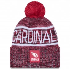 Шапка с помпоном Arizona Cardinals New Era Cardinal 2025 Sideline Cold Weather
