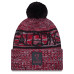 Шапка с помпоном Atlanta Falcons New Era Red 2025 Sideline Cold Weather Cuffed Шапка с помпоном Atlanta Falcons New Era Red 2025 Sideline Cold Weather Cuffed