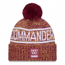 Шапка с помпоном Washington Commanders New Era Burgundy 2025 Sideline Cold Weather Шапка с помпоном Washington Commanders New Era Burgundy 2025 Sideline Cold Weather