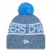 Шапка с помпоном Los Angeles Chargers New Era Powder Blue 2025 Sideline Cold Weather