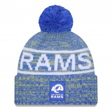 Шапка с помпоном Los Angeles Rams New Era Royal 2025 Sideline Cold Weather Шапка с помпоном Los Angeles Rams New Era Royal 2025 Sideline Cold Weather