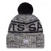 Шапка с помпоном New Orleans Saints New Era Black 2025 Sideline Cold Weather