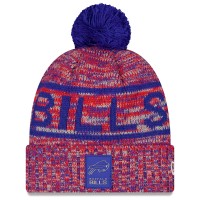 Шапка с помпоном Buffalo Bills New Era Red 2025 Sideline Cold Weather