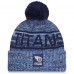 Шапка с помпоном Tennessee Titans New Era Light Blue 2025 Sideline Cold Weather