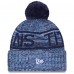 Шапка с помпоном Tennessee Titans New Era Light Blue 2025 Sideline Cold Weather
