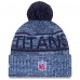 Шапка с помпоном Tennessee Titans New Era Light Blue 2025 Sideline Cold Weather