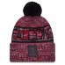 Шапка с помпоном Atlanta Falcons New Era Red 2025 Sideline Cold Weather