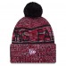 Шапка с помпоном Atlanta Falcons New Era Red 2025 Sideline Cold Weather