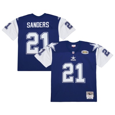 Джерси Dallas Cowboys Deion Sanders Mitchell & Ness Navy 1995 Legacy Replica