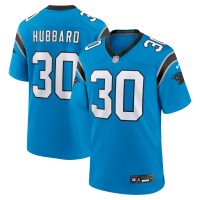 Игровая джерси Carolina Panthers Chuba Hubbard Nike Blue Alternate Game