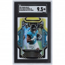 Travis Etienne Jr Jacksonville Jaguars 2021 Panini Select Black & Gold Die Cut Prizm #254 SGC Authenticated 9.5 Rookie Card