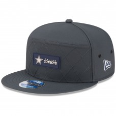 Бейсболка Dallas Cowboys New Era Charcoal 2025 Sideline Cold Weather Split Panel 9FIFTY Snapback
