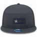 Бейсболка Dallas Cowboys New Era Charcoal 2025 Sideline Cold Weather Split Panel 9FIFTY Snapback