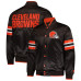 Куртка на кнопках Cleveland Browns Starter Brown Scout I Куртка на кнопках Cleveland Browns Starter Brown Scout I