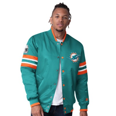 Куртка на кнопках Miami Dolphins Starter Aqua Scout I