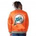 Куртка на кнопках Miami Dolphins Starter Aqua/Orange Satin Varsity Reversible