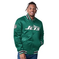 New York Jets Starter Green/Black Satin Varsity Full-Snap Reversible Jacket