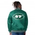 New York Jets Starter Green/Black Satin Varsity Full-Snap Reversible Jacket
