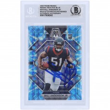 Will Anderson Jr. Houston Texans Autographed 2023 Panini Mosaic Reactive Blue #376 Beckett Fanatics Witnessed Authenticated Rookie Card