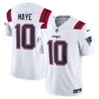 Джерси New England Patriots Drake Maye Nike White Vapor F.U.S.E. Limited