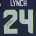 Marshawn Lynch Seattle Seahawks Autographed Fanatics Authentic Nike Navy Elite Jersey