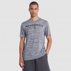 Футболка Seattle Seahawks Nike Gray 2025 Rivalries Collection Sideline Velocity Dri-FIT