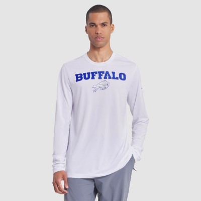 Футболка с длинным рукавом Buffalo Bills Nike White 2025 Rivalries Collection Sideline Legend Dri-FIT