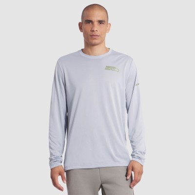 Футболка с длинным рукавом Seattle Seahawks Nike Gray 2025 Rivalries Collection Sideline Legend Dri-FIT