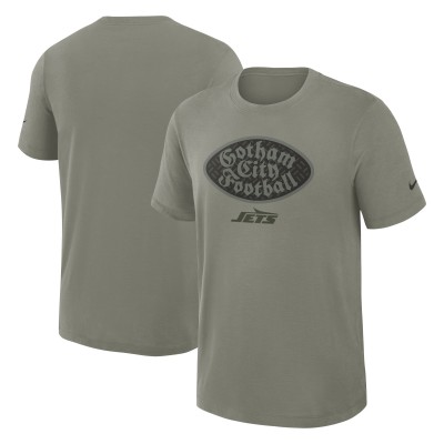 Футболка New York Jets Nike Dark Stucco 2025 Rivalries Collection Slub Dri-FIT