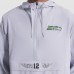 Seattle Seahawks Nike Gray 2025 Rivalries Collection Sideline Anorak Half-Zip Hoodie Jacket