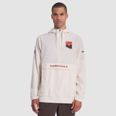 Arizona Cardinals Nike Natural 2025 Rivalries Collection Sideline Anorak Half-Zip Hoodie Jacket