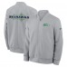 Seattle Seahawks Nike Gray 2025 Rivalries Collection Sideline Full-Zip Bomber Jacket