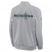 Seattle Seahawks Nike Gray 2025 Rivalries Collection Sideline Full-Zip Bomber Jacket