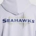 Seattle Seahawks Nike Wolf Gray 2025 Rivalries Collection Standard Issue Sideline Dri-FIT Hoodie