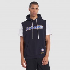Худи без рукавов Los Angeles Rams Nike Midnight Blue 2025 Rivalries Collection Standard Issue Sideline Dri-FIT Худи без рукавов Los Angeles Rams Nike Midnight Blue 2025 Rivalries Collection Standard Issue Sideline Dri-FIT