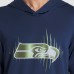 Футболка с длинным рукавом с капюшоном Seattle Seahawks Nike College Navy 2025 Rivalries Collection Sideline Dri-FIT