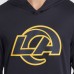 Футболка с длинным рукавом с капюшоном Los Angeles Rams Nike Midnight Blue 2025 Rivalries Collection Sideline Dri-FIT