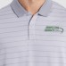 Seattle Seahawks Nike Gray 2025 Rivalries Collection Sideline Victory Striped Dri-FIT Polo