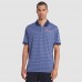 New England Patriots Nike Blue 2025 Rivalries Collection Sideline Victory Striped Dri-FIT Polo