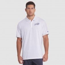Buffalo Bills Nike White 2025 Rivalries Collection Sideline Victory Striped Dri-FIT Polo