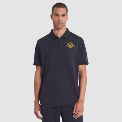 Los Angeles Rams Nike Dark Blue 2025 Rivalries Collection Sideline Victory Striped Dri-FIT Polo